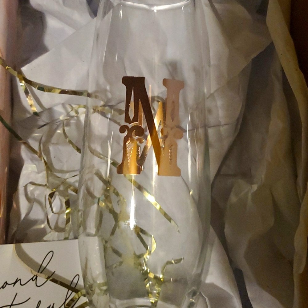 Stemless champagne glass